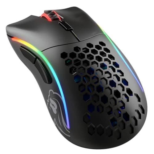 Image of GLORIOUS Gaming Model D- (Small) Wireless Gaming Mouse - 67g Superlight Honeycomb Design, RGB, Ergonomic, Lag Free 2.4GHz Wireless, Up To 71 Hours Battery - Black