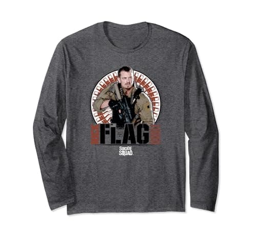 Image of Suicide Squad Rick Flag Bullets Long Sleeve T-Shirt