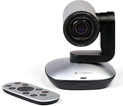 Image of Logitech PTZ PRO Professional Video Conferencing Camera (Pan, Tilt, Zoom), FullHD Video, 10x Lossless HD Zoom, Auto Focus, Remote Control, USB Plug and Play, PC/Mac - 960-001022 (Renewed)