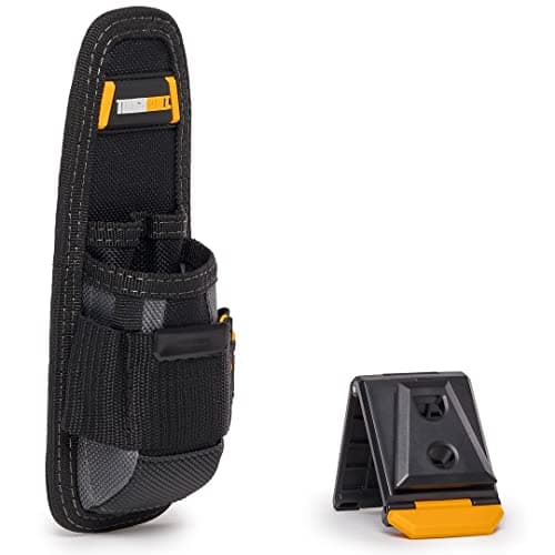 Image of ToughBuilt - Utility Pouch - 6 Pockets and Loops, Steel Belt Clip, Tape Measure Clip, Heavy-Duty Construction, Plastic-Lined Utility Knife Pocket - (TB-30-UK)