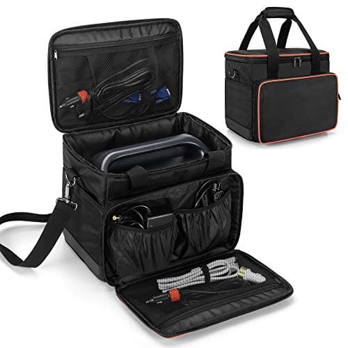 Image of Trunab Battery Bag Compatible with Jackery Explorer 500 and ECOFLOW River 2 Pro/River 2, Case Compatible with Waterproof PU Waterproof and Front Pockets for Charging Cable and Accessories