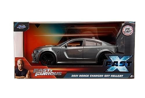 Image of Jada 1:24 FAST and FURIOUS DODGE CHARGER SILVER, (253203085SSU)