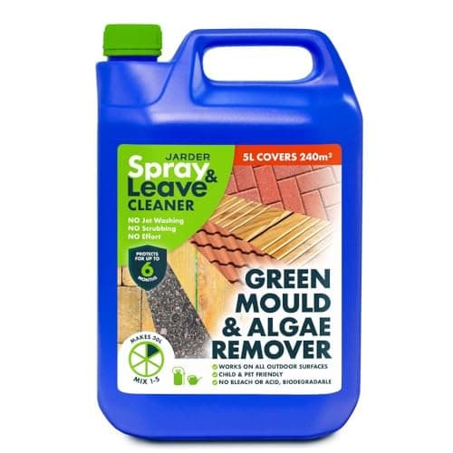 Image of 5 Litre Concentrate Spray & Leave Cleaner - Patio Fencing Decking - Green Mould & Algae Killer