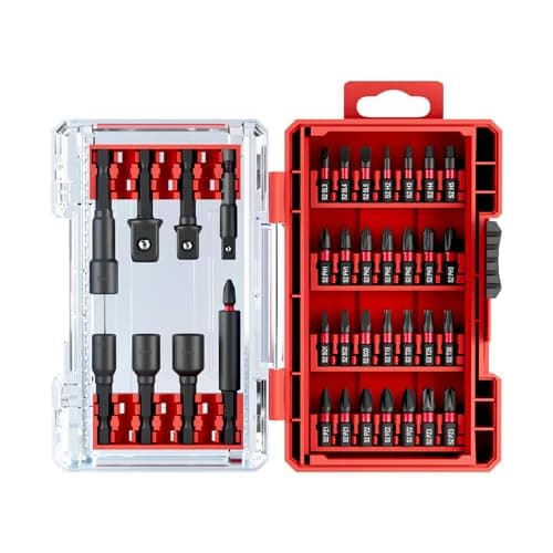 Image of 36Pcs Impact Driver Bits Set with a Storage Case, 28 Magnetic Screwdriver Bits, 5 Magnetic Sockets, 3 Socket Adapters, 1/4 In. Hex Shank Driver Tools Set for Power Screwdrivers, Electric Drill Drivers