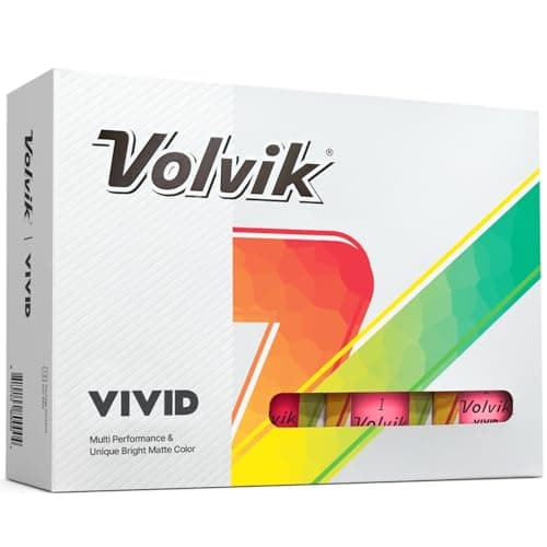Image of Volvik Vivid Matte Golf Balls (One Dozen) (Pink)