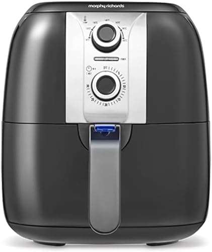 Image of Morphy Richards Manual Health Air Fryer, 3L, Rapid Air Technology, 30 Minute Timer, 80-200 Degree Temperature Range, 1400 W, Black, 480003
