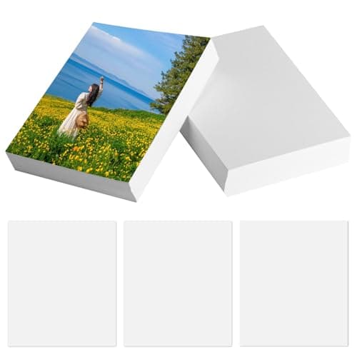 Image of 200 Sheets 4x6 Photo Paper A6, Glossy Photo Paper 200gsm 6x4/10 x 15 cm, Picture Printer Photographic Papers for Inkjet Printer Papers(White)