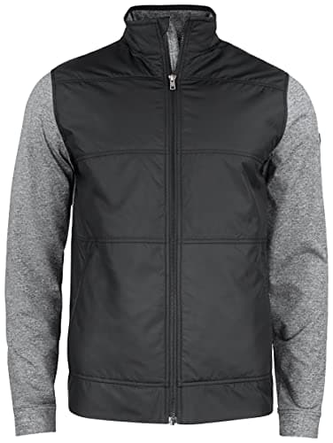 Image of Cutter & Buck Stealth men's sweat jacket, lightweight jacket made of pleasantly soft fabric, sports jacket suitable for golf training, as a cycling jacket, black, L