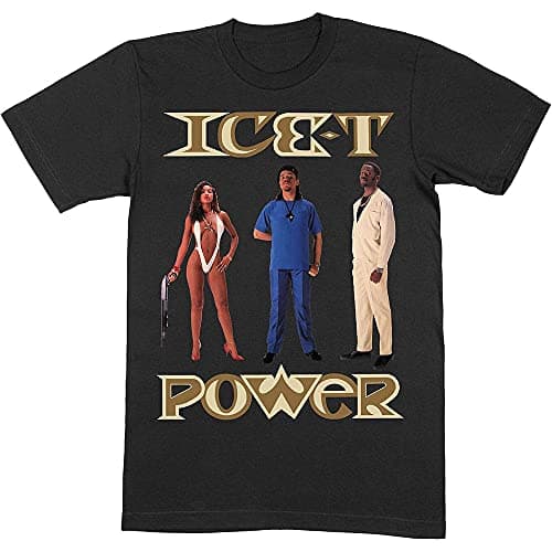 Image of Ice-T T Shirt Power Album Cover Logo Rap Official Mens Black XL
