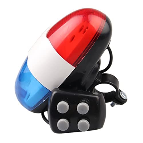 Image of LED Bike Lights Electronic LED Bike Light Cycling Horn Bicycle Electronic Horn Tail Lamp Electronic Bike Light with 4 Tones Loud Police Siren Bicycle Trumpet Cycling Horn Bell Light