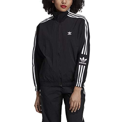Image of adidas Originals Women's Superstar Track Top (Medium, Black/White Logo), Black, Medium