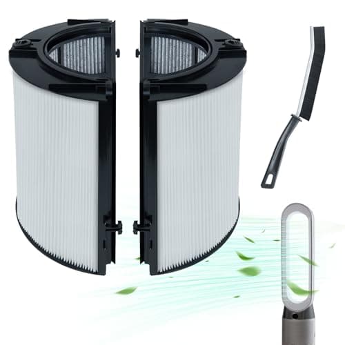 Image of 360° Glass 2-in-1 Hepa Filter & Activated Carbon Filter for Dyson DP04 HP06 HP07 HP09 PH01 PH02 PH03 TP04 TP06 TP07 TP09 Air Purifiers (360 True H13 HEPA + Activated Carbon)