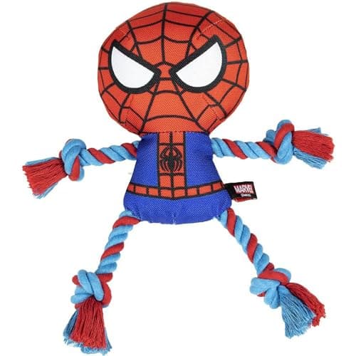 Image of Spiderman dog rope toy - dog toys indestructible - dog toys for medium dogs Official Marvel Licensed CERDÁ LIFE'S LITTLE MOMENTS