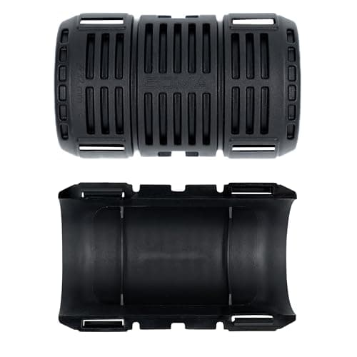 Image of M32 Slotted Pipe Fitting, Black, 40 Half Shells (for 20 Connections), Shockproof, Anti-Static, Halogen-free, Temperature-resistant from -20°C to +80°C