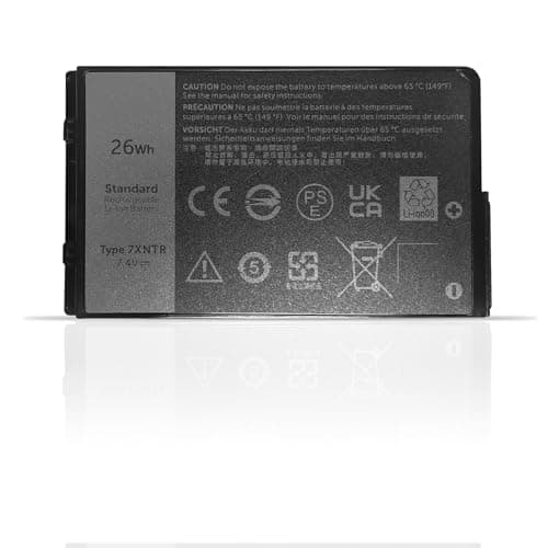 Image of J7HTX 02JT7D 7XNTR FH8RW Laptop Battery Replacement for Dell Latitude 7202 7212 7220 Rugged Extreme Tablet Series (7.4V 26Wh)
