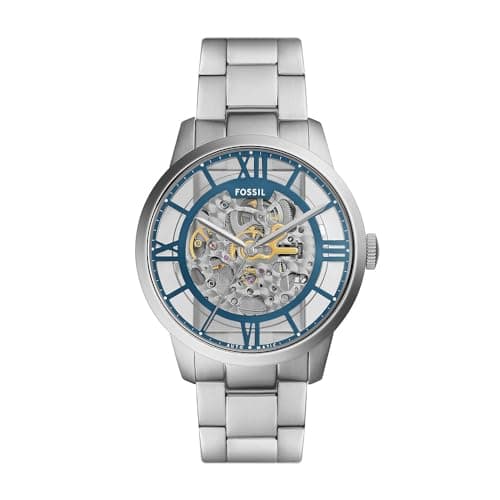 Image of Fossil Townsman Watch for Men, Automatic three hand movement with Stainless steel or Leather Strap