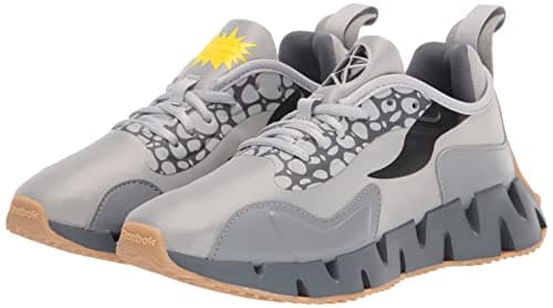 Image of Reebok Unisex-Adult Zig DYNAMICA Running Shoe, pure grey 3/pure grey 5/black, 7 Women/6 Men