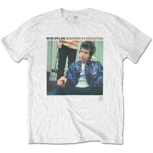 Image of Bob Dylan Highway 61 Revisited Official Tee T-Shirt Mens Unisex (X-Large) White