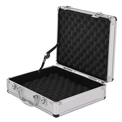 Image of Youyijia Silver Aluminium Case for Measurement Instruments, 280x230x90mm, Portable, Lockable, Protective Foam Insert