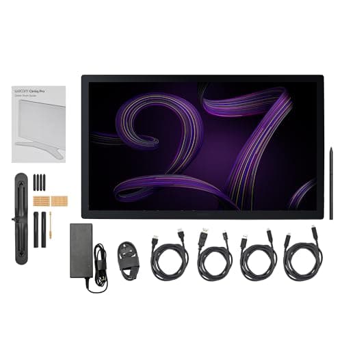 Image of Wacom Cintiq Pro 27 Professional Drawing Tablet with Screen, Without Stand (4k Resolution,26.9-inch display,HDR Gamma support,Pantone Validated,99% Adobe RGB,Wacom Pro Pen 3,multi-touch) Black
