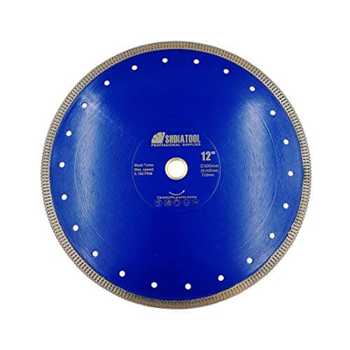 Image of SHDIATOOL Diamond Cutting Disc 300mm / 12 Inch X Mesh Turbo Saw Blade for Tile Marble Ceramic Porcelain