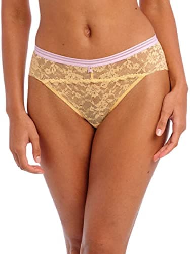 Image of Freya Women's Offbeat Classic Brief Bikini Style Underwear, Lemon Fizz, M