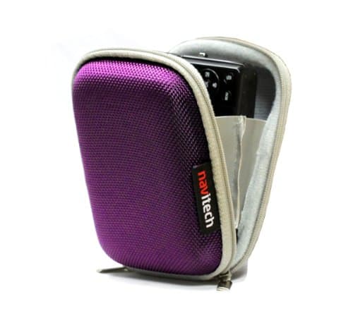 Image of Navitech Purple Hard Water Resistant mp3 Digital Audio Player Case/Cover Compatible with The SanDisk Clip Jam 8 GB