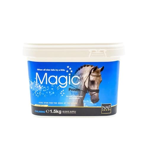 Image of NAF Five Star Magic 1.5kg – Advanced Calming Supplement for Horses – Magnesium-Based Formula with Herbal Extracts – Supports Relaxation & Concentration- Award-Winning scientifically trialled formula