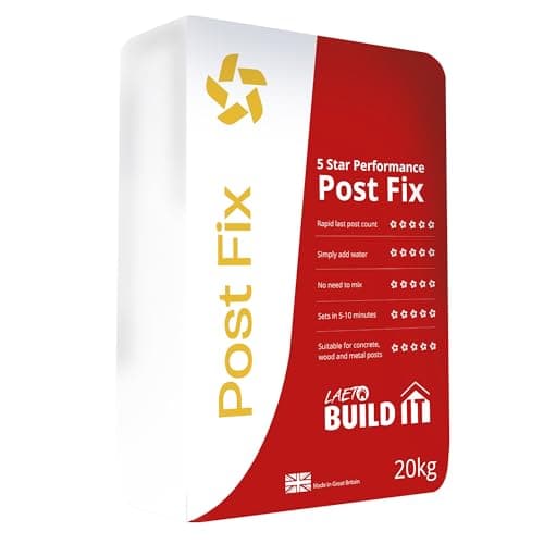 Image of Laeto Fast Setting Concrete – 20kg Quick-Set Post Mix for Fence Posts & Garden Structures – Postcrete Alternative – No Mixing Required – Just Add Water, Sets in Under 10 Minutes