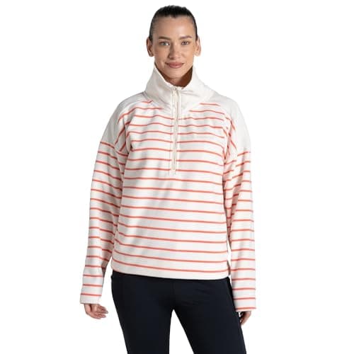 Image of Craghoppers Womens Jacket Lily Half Zip Fleece Jumper, Pink, 12 EU