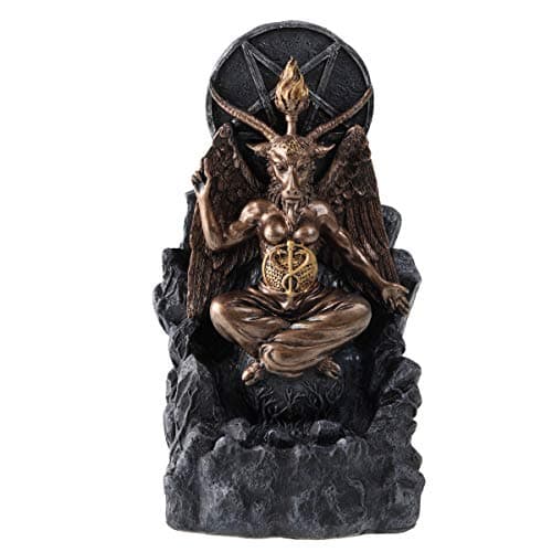Image of Nemesis Now Baphomet Backflow Incense Burner 24cm Bronze