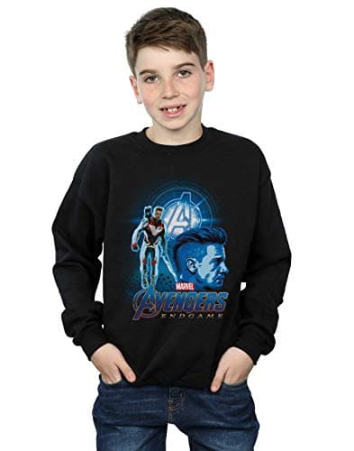 Image of Marvel Boys Avengers Endgame Hawkeye Team Suit Sweatshirt Black 7-8 Years