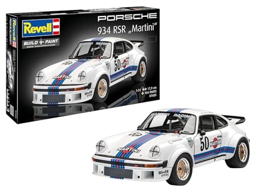 Image of Revell 07685 Porsche 934 RSR Martini 1:24 Scale Unbuilt/Unpainted Plastic Model Kit