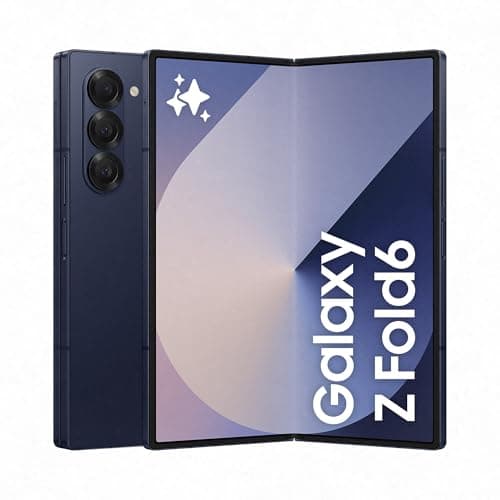 Image of Samsung Galaxy Z Fold6 AI Smartphone, Unlocked Android Smartphone, 512GB Storage, 50 MP Camera, Big Screen, Long Battery Life, Navy, 3 Year Manufacturer Extended Warranty (UK Version)