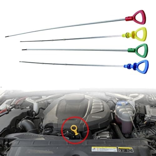 Image of 4Pcs Oil Dipstick Gauge Set for Mercedes Benz CT4080 - Engine and Gearbox Oil Level Measurement - Color-Coded Precision Tools for Accurate Readings