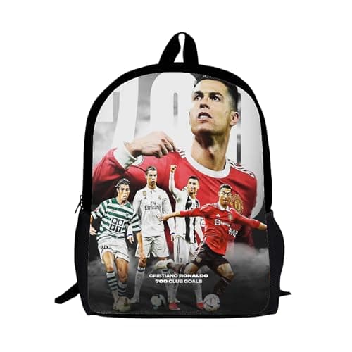 Image of NTGFU Football Backpack Kids, Football Star School Bag, Boys School Bag 36 x 24 x 11 cm for Elementary and Middle School Students, Children Casual Travel Rucksack