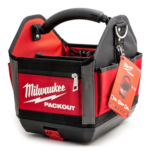 Image of Milwaukee 0 932464084 PACKOUT Tote Tool Bag 25cm, Red