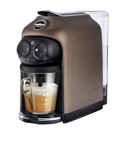 Image of Lavazza, A Modo Mio Deséa Coffee Capsule Machine, Compatible with A Modo Mio Coffee Pods, Touch Interface, Sound Alerts, Automatic Shut-Off, Dishwasher-Safe Components, 1500W, 220-240V, Walnut