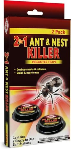 Image of Ant Killer Bait Stations 2pk - Destroy Ants & Nest Colonies | Indoor Strong Ant Killer Traps Control For Home & Garden | Kill Entire Colonies | Easy To Use & No Mess vs Powder/Spray