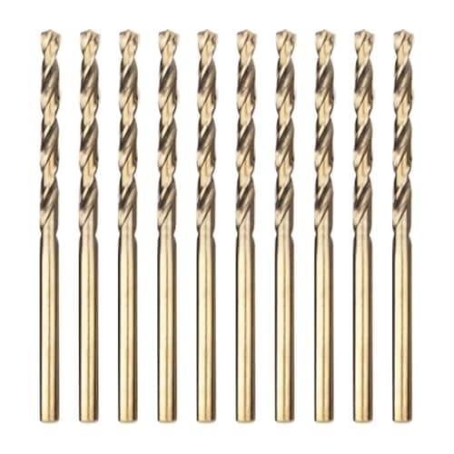 Image of Meccion HSS Cobalt Jobber Drill Bit 10pcs 3.5mm Twist Drill Bit for Drilling Stainless Steel and Metal