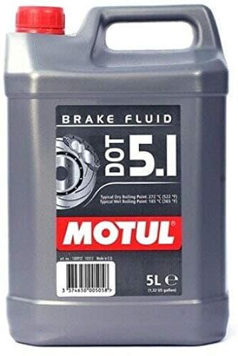 Image of Motul DOT 5.1 Brake Fluid Long Life Fully Synthetic, car or motorcycle, 5 L