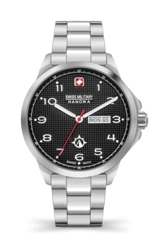 Image of Swiss Military Hanowa Mens Analogue Quartz Watch with Stainless Steel Strap 06-5337.04.007.06