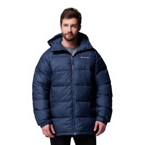 Image of Columbia Men's Pike Lake Parka, Puffer Jacket, Collegiate Navy, XXL