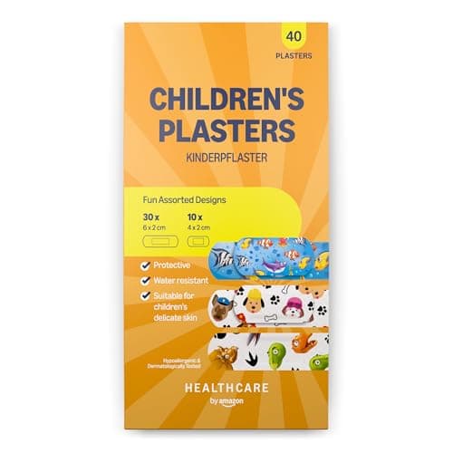 Image of Healthcare By Amazon Children's Plasters 40 Plasters (Previously a Amazon Basic Care Brand, Same Product)