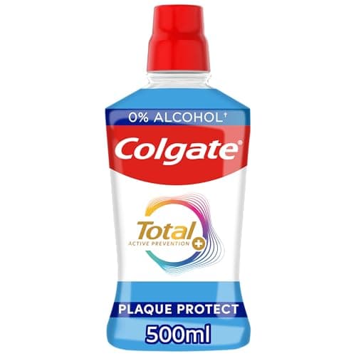 Image of Colgate Total Peppermint Blast Mouthwash with CPC,500 ml (Pack of 1) | Protects Against Germs for 24hrs*