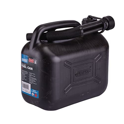 Image of Draper 09053 Plastic Fuel Can, 5L, Black, One Size