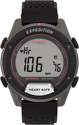 Image of Timex Expedition Rugged Digital Men's 43mm Leather Strap Watch TW4B27100