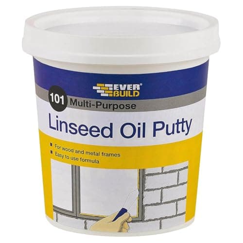 Image of Everbuild 101 Multi-Purpose Linseed Oil Putty – Suitable for Single Pane Glass – Natural – 1kg