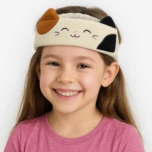 Image of Squishmallows Cam the Cat Plush Headband – Super Soft & Comfortable Hair Accessory for Kids and Adults