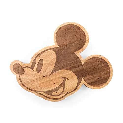 Image of PICNIC TIME Disney Mickey Mouse 14" Serving Board, Charcuterie Board, Serving Tray, Cutting Board, (Parawood)